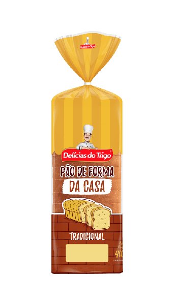 imagem de PAO FORMA DA CASA 400G DELICIAS DO TRIGO