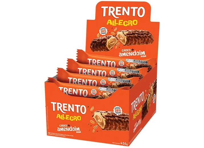 imagem de CHOC TRENTO ALLEGRO 26G AMENDOIM