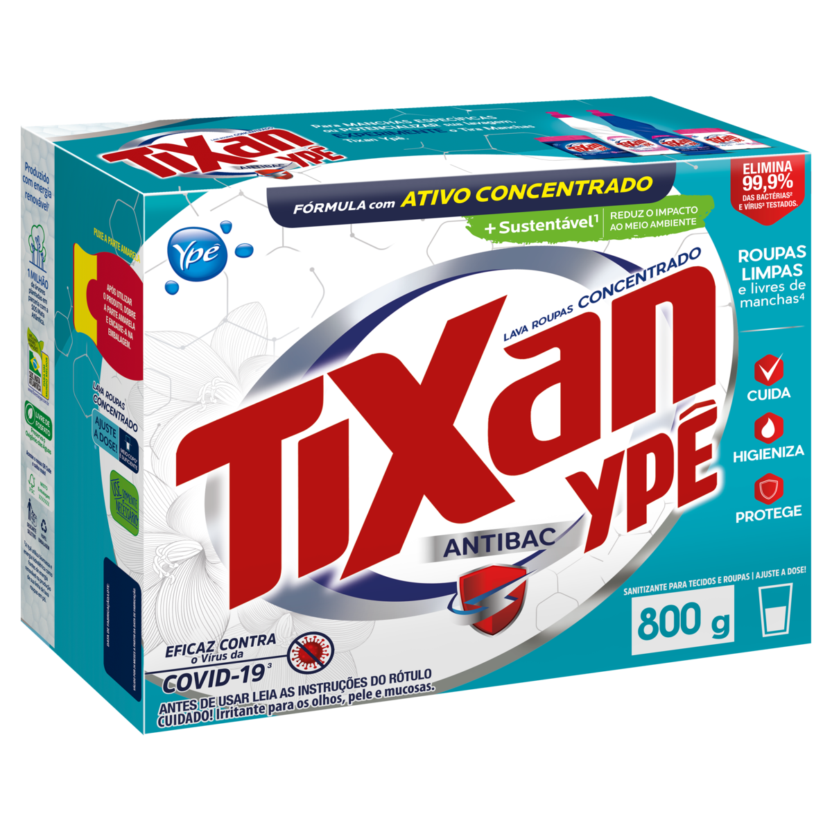 imagem de SABAO PO TIXAN 800G ANTIBAC CAIXA