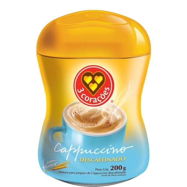 imagem de CAFE CAPP 3 CORACOES 200G DESCAFEINADO ABRA CORACA