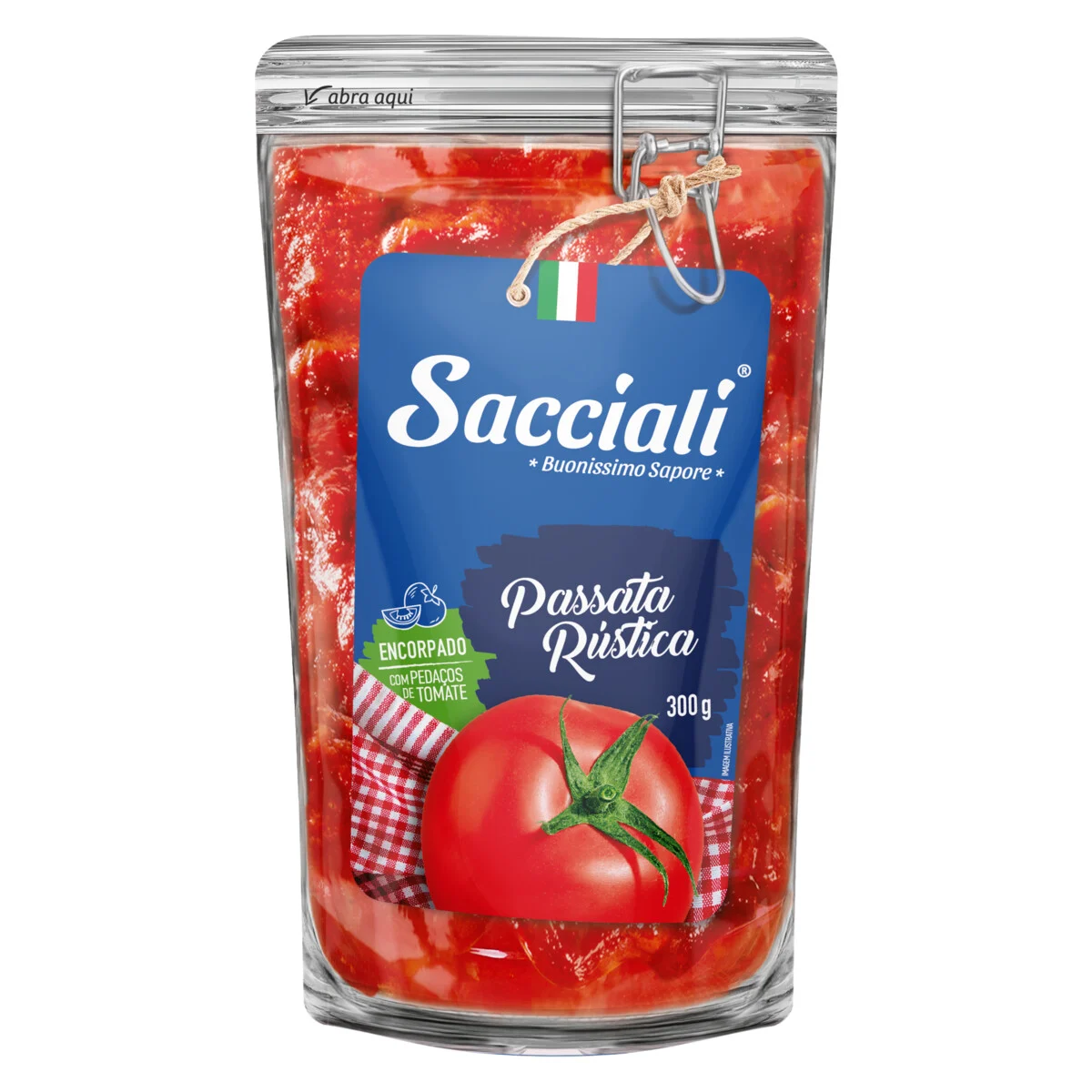 imagem de PASSATA TOM SACCIALI 300G RUSTICA SACHE
