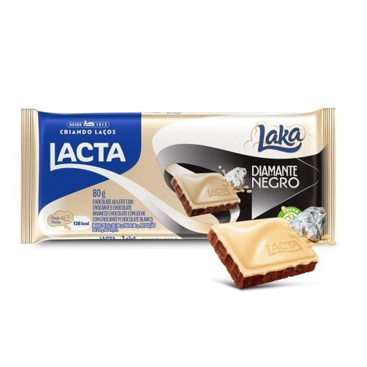 imagem de CHOC BARRA LACTA  80G DIAMANTE NEGRO LAKA