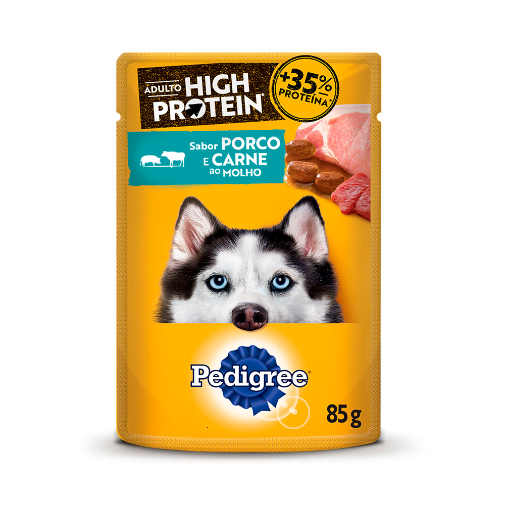imagem de PEDIGREE 85G CARNE/PORCO SACHE ADULTO