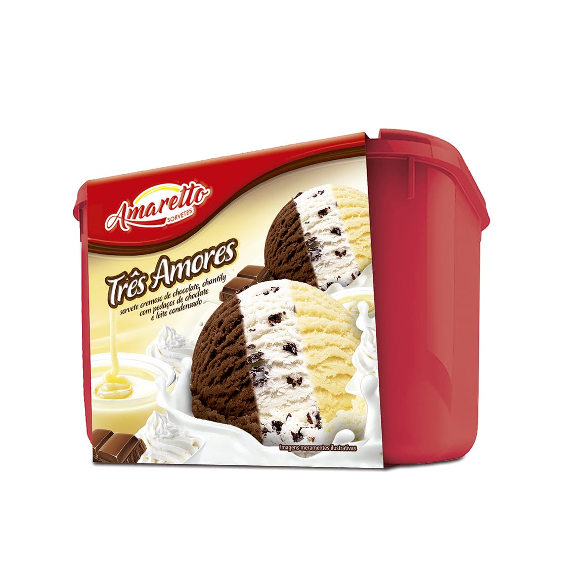 imagem de SVT AMARETTO POTE 1 5 LT TRES AMORES