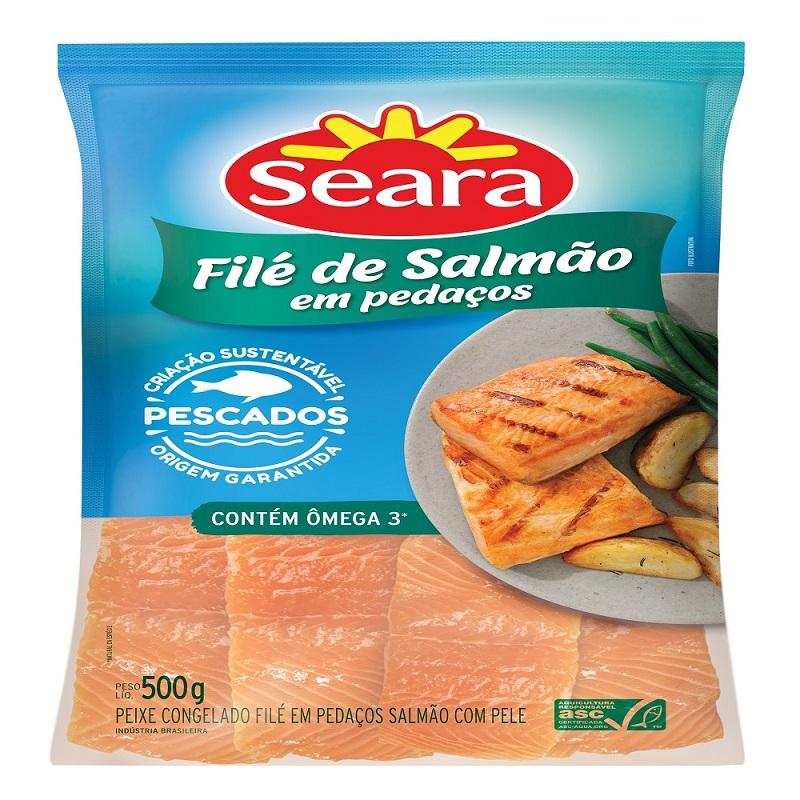 imagem de FILE DE SALMAO SEARA 500G PEDACOS