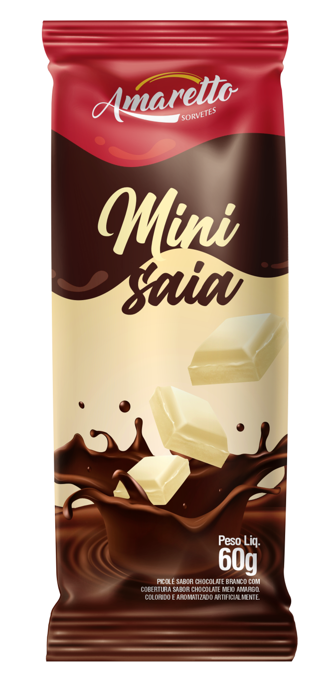 imagem de PICOLE AMARETTO AO LEITE MINI SAIA 60G