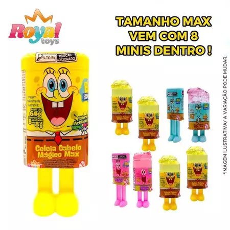 imagem de BALA GELEIA CABELO MAGICO 64G BOB ESPONJA