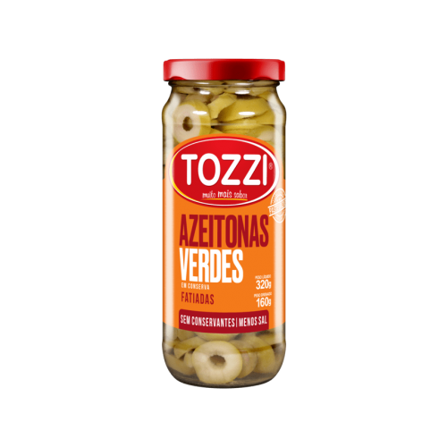 imagem de AZEITONAS PRETAS TOZZI 160G FATIADAS PT VIDRO