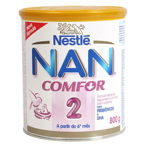 imagem de LEITE PO NAN COMFOR 2 800G FORMULA INFANTIL