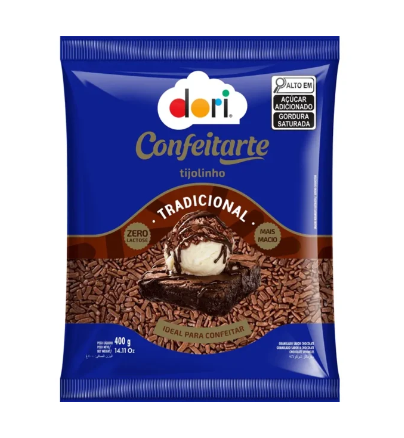 imagem de GRANULADO CONF DORI 400G TIJOLINHO CHOC