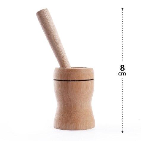 imagem de PILAO MADEIRA C/ SOCADOR 8CM REF 101