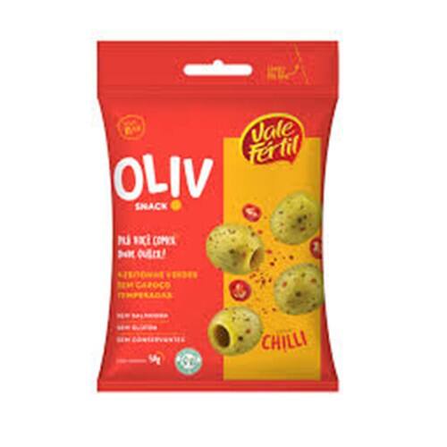 imagem de AZEITONAS SNACKS OLIV 50G CHILLI SACHE S/CAROCO