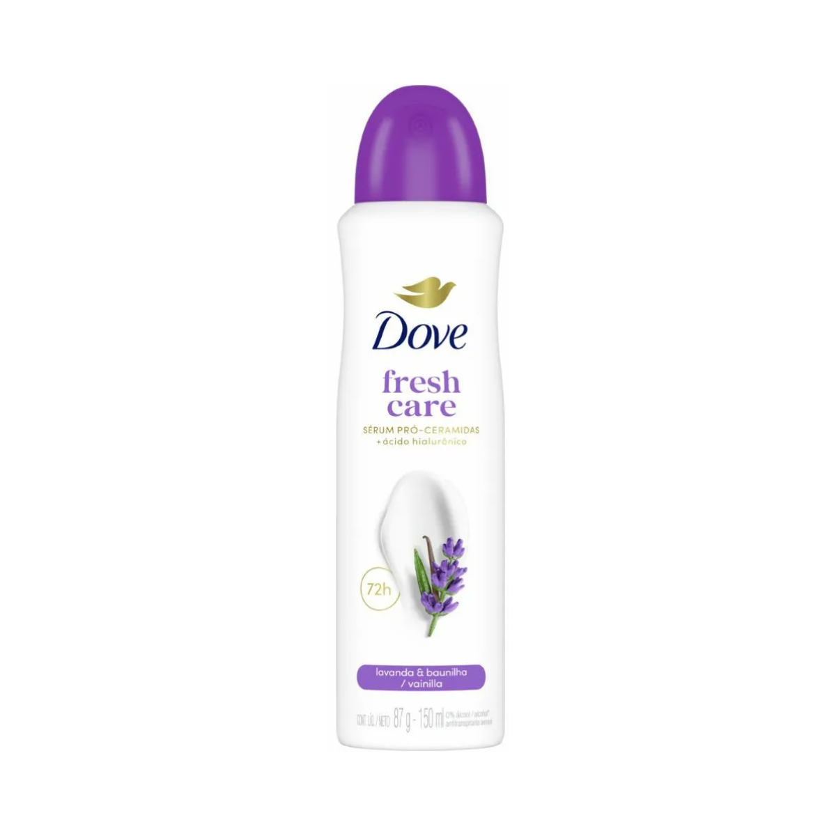 imagem de DS DOVE AERO 150ML FRESH CARE LAVANDA/BAUNILHA