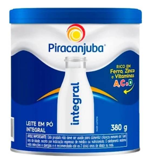imagem de LEITE PO PIRACANJUBA 380G INTEG LATA