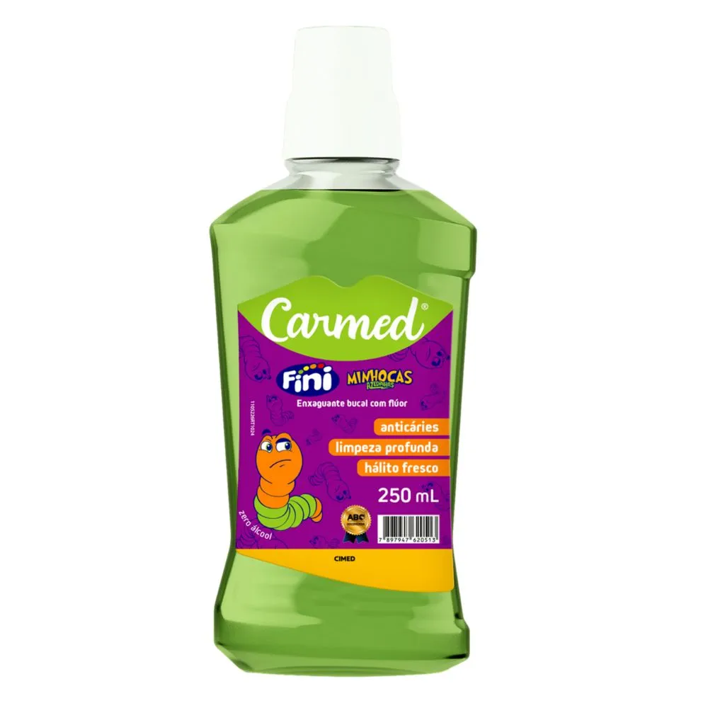 imagem de ENX BUCAL CARMED 250ML FINI MINHOCAS