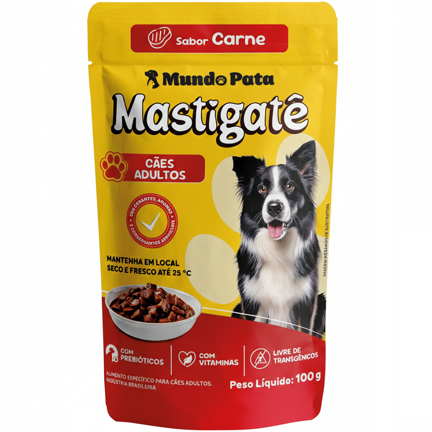 imagem de ALIM UMIDO MASTIGATE 100G CARNE
