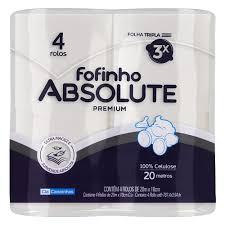 imagem de PAPEL HIG FOFINHO ABSOLUTE PREM C/4 20M FT