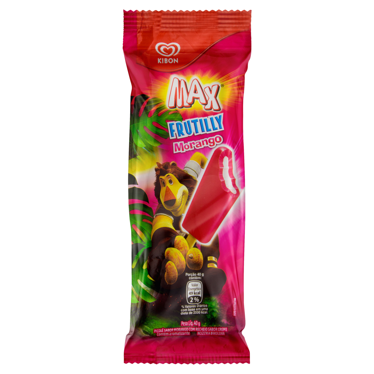 imagem de PICOLE KIBON KIDS 40G FRUTILLY MORANGO