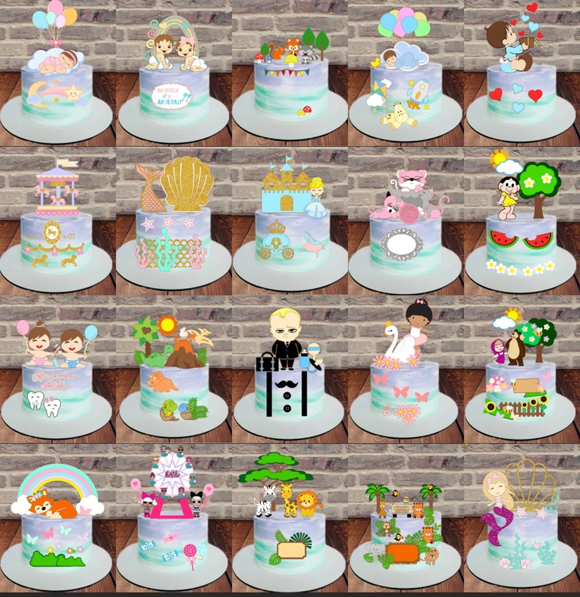 imagem de TOPO DE BOLO SORTIDOS