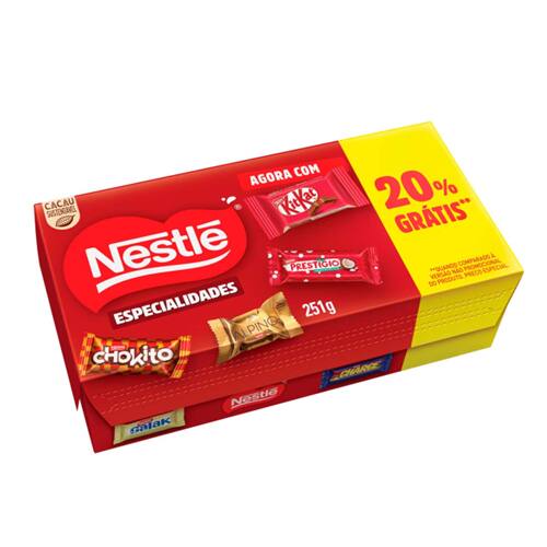 imagem de BOMBOM NESTLE 251G ESPECIALIDADES 20%GTS
