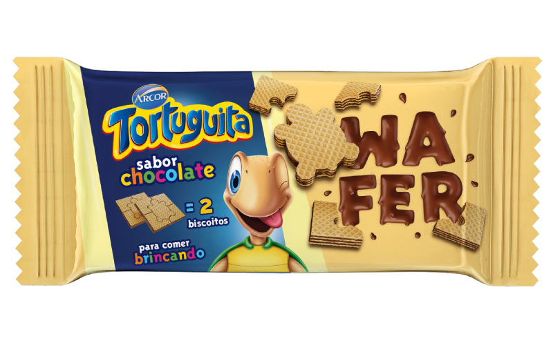 imagem de WAFER TORTUGUITA  85G CHOCOLATE