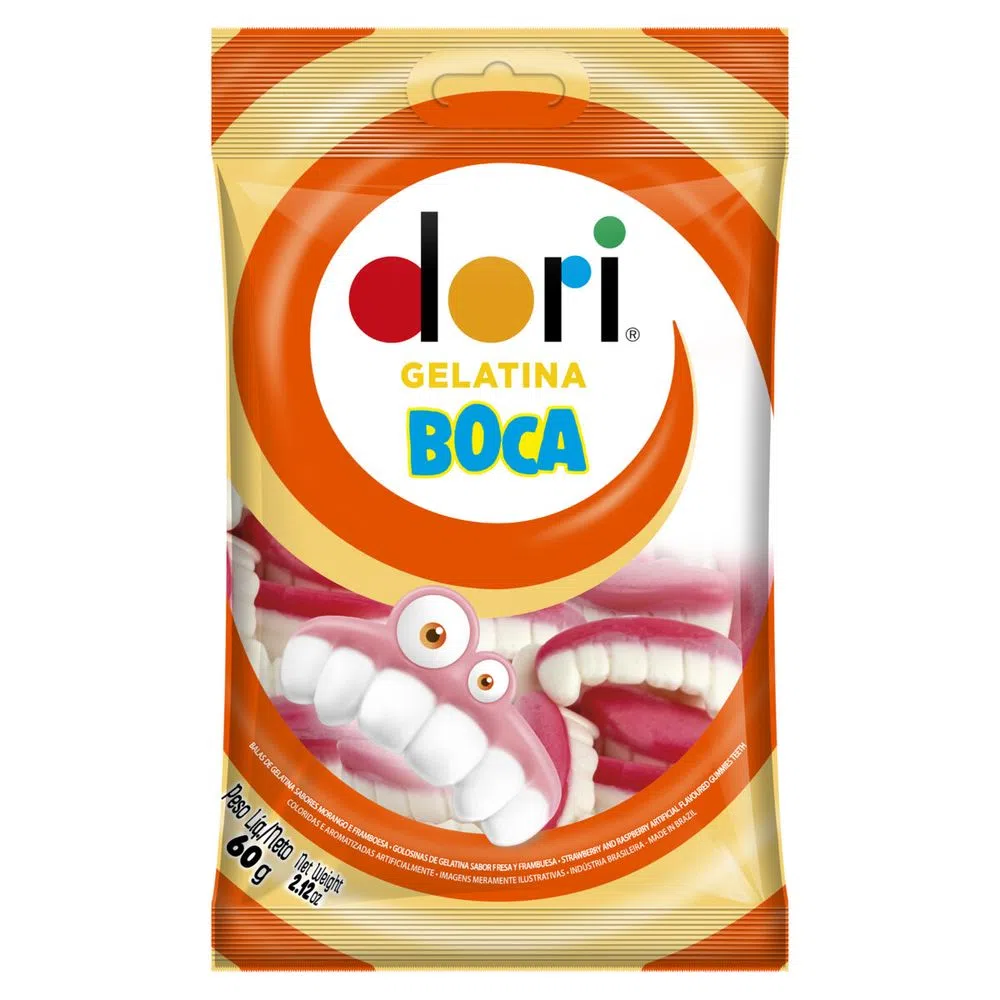 imagem de BALA DORI GELATINA 60G BOCA