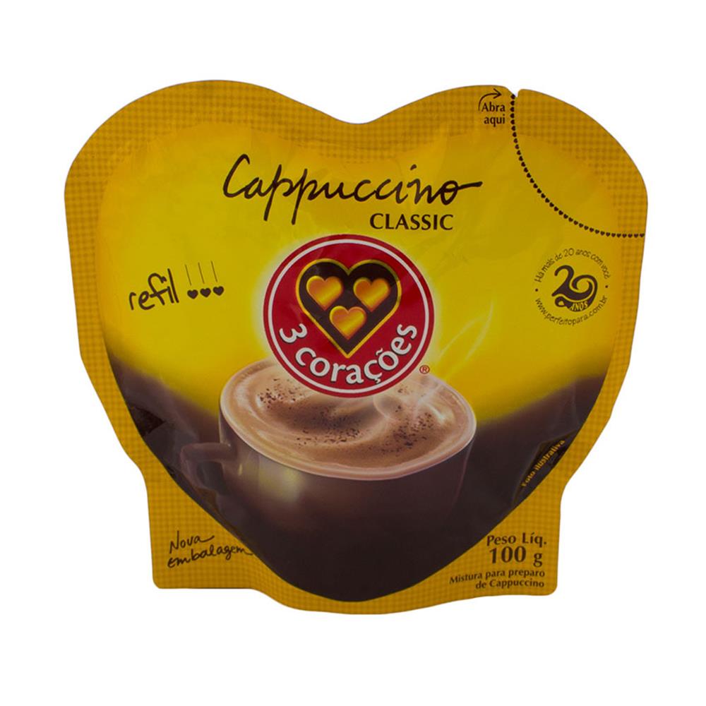 imagem de CAPPUCINO 3 CORACOES 100G CLASSIC