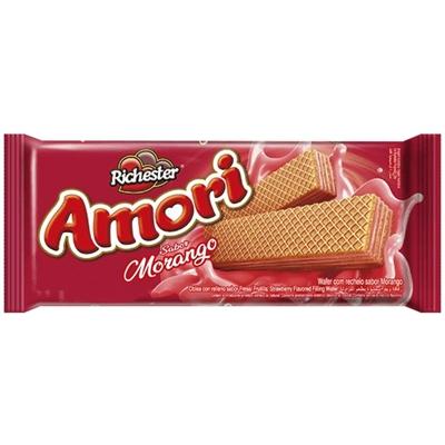 imagem de WAFER RICHESTER AMORI 80G MORANGO