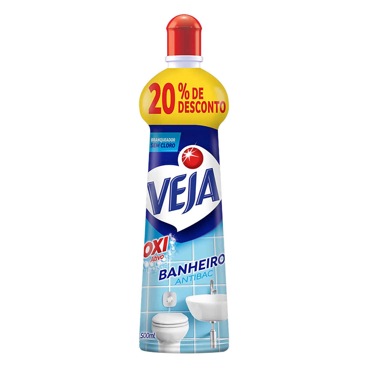 imagem de VEJA BANHEIRO ANTIBAC 500ML SQUEEZE 20%