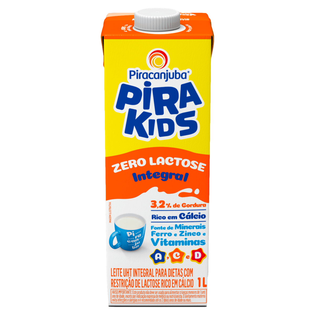 imagem de LEITE UHT PIRAKIDS 1L INT. ZERO LACTOSE