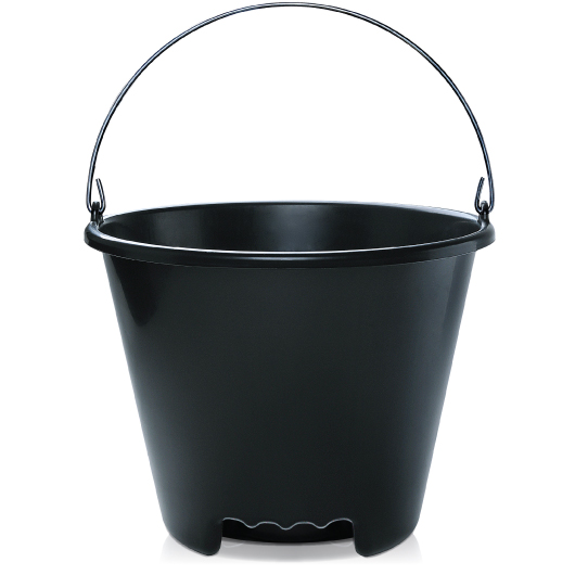 imagem de BALDE PLAST 12L CONCR PRETO