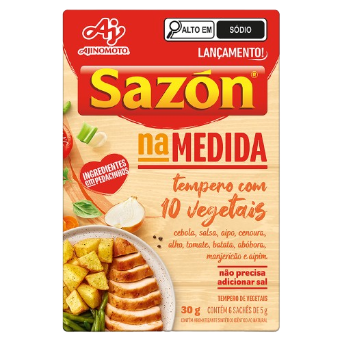 imagem de SAZON 30G NA MEDIDA 10 VEGETAIS
