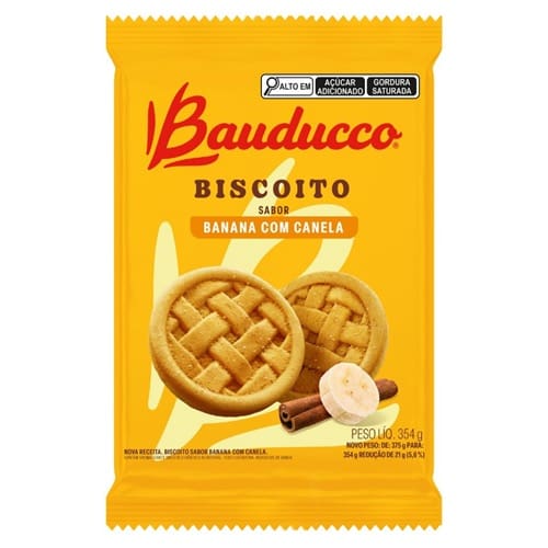 imagem de BISC BAUDUCCO 345G BANANA C/ CANELA