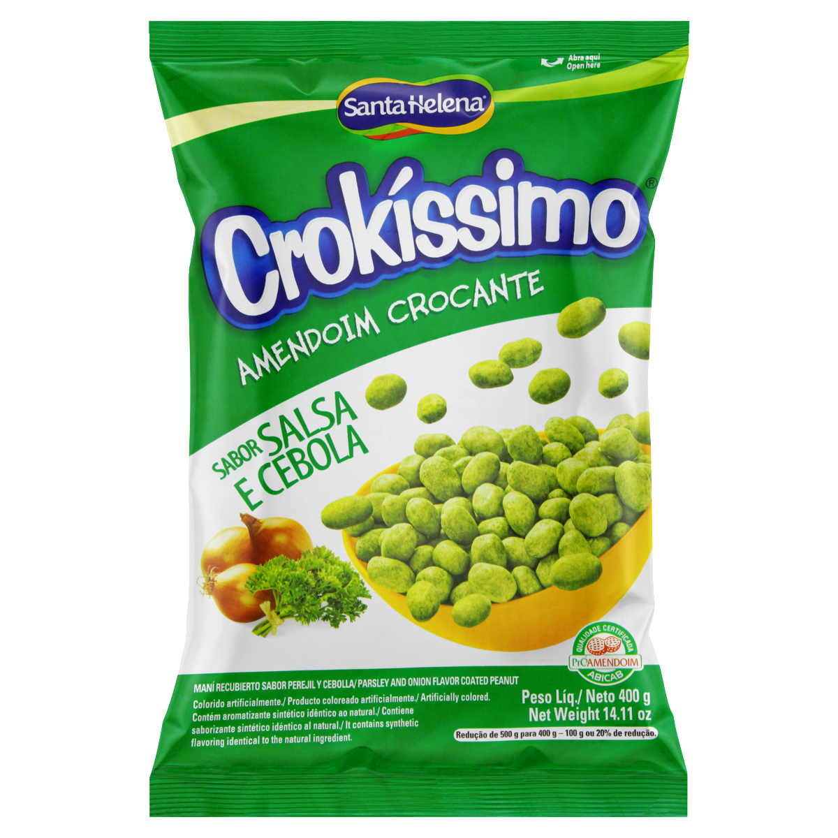 imagem de AMENDOIM CROC CROKIS 400G SALSA CEBOLA