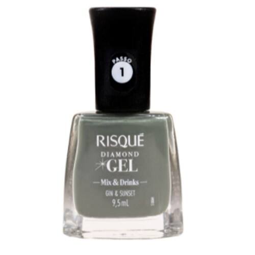 imagem de ESMALTE RISQUE DIAMOND GEL 9,5ML GIN E SUNSET