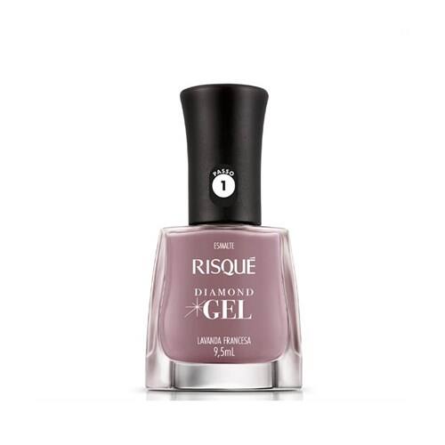 imagem de ESMALTE RISQUE DIAMOND GEL 9,5ML LAVANDA FRANCESA