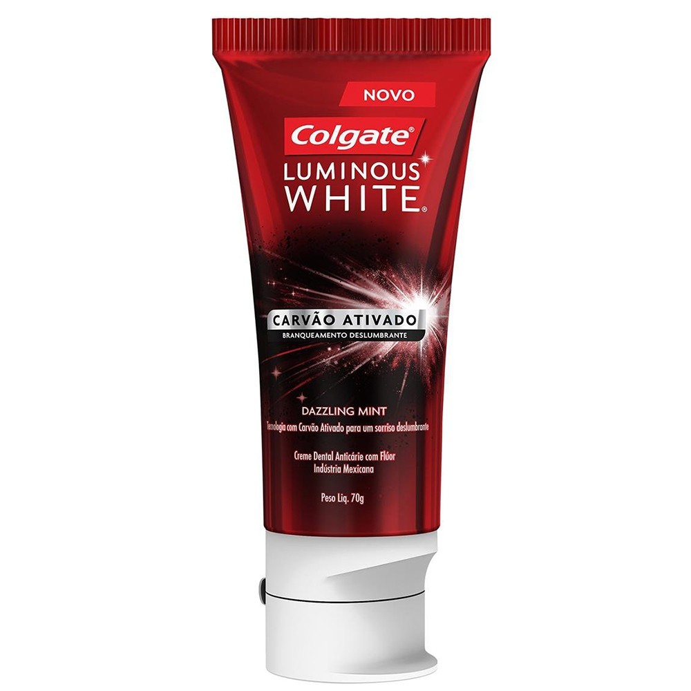imagem de C D COLGATE 70G LUM WHITE CARV ATIVADO