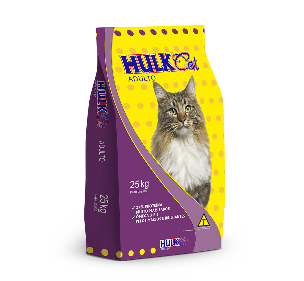 imagem de RACAO P GATOS HULKCAT MIX 1KG