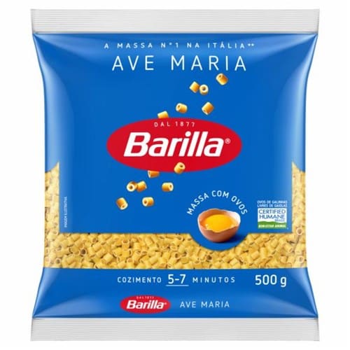 imagem de MAC BARILLA 500G C  OVOS AVE MARIA