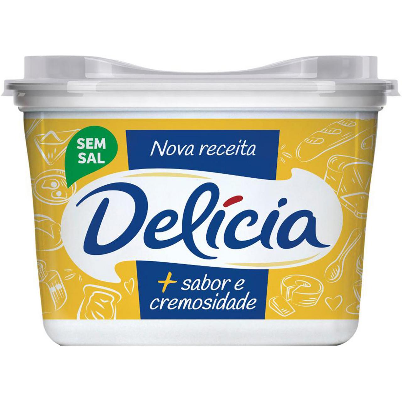 imagem de MARG DELICIA 500G S/ SAL C/ CREME DE LEITE