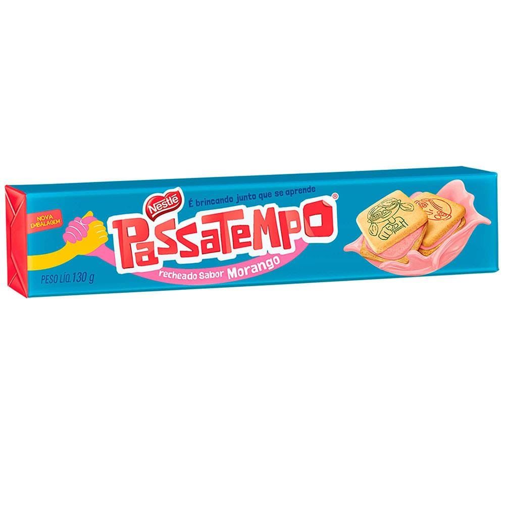 imagem de BISC NESTLE PASSATEMPO 130G MORANGO
