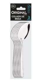 imagem de COLHER DE MESA INOX C/6 PCS ORIENTE SL0158