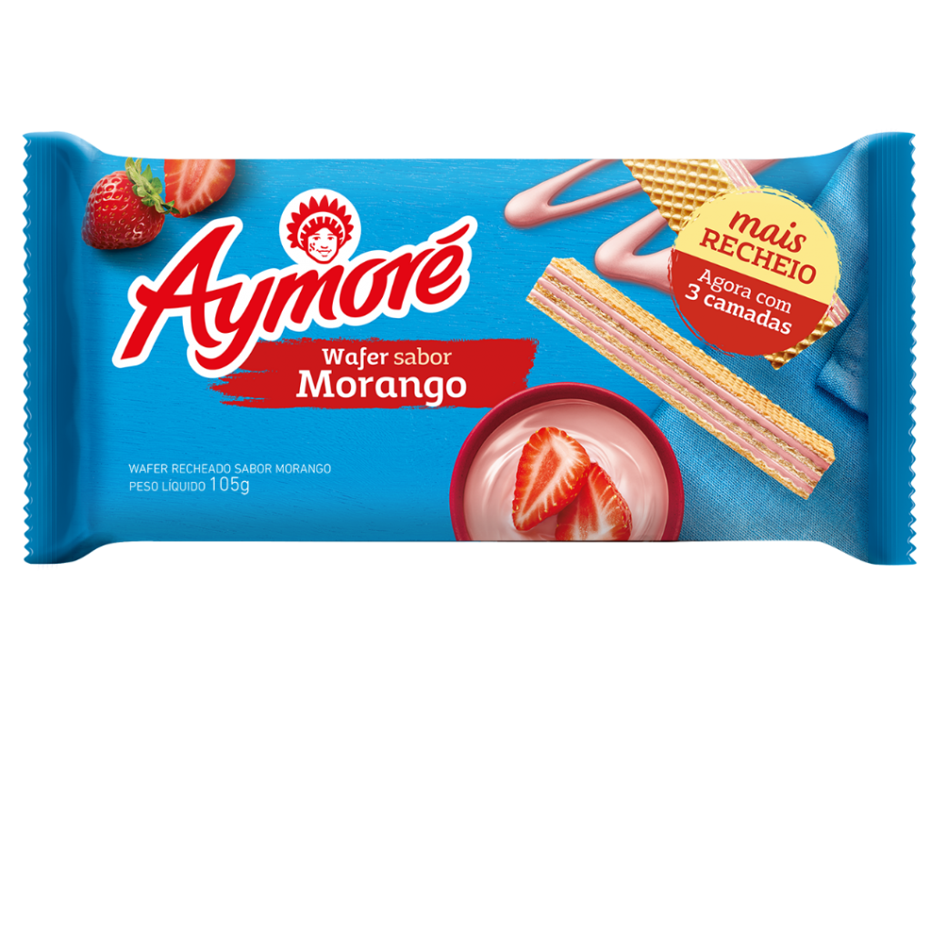 imagem de WAFER AYMORE 105G MORANGO