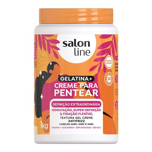 imagem de CR PENTEAR SALON LINE 1KG COND GELATINA +DEFINICAO