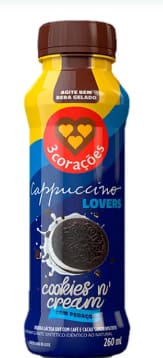imagem de BEB LAC 3 CORACOES 260ML CAPPUCCINO COOKIES