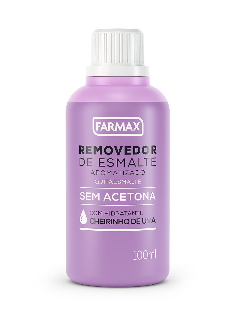 imagem de REMOV ESMALTE FARMAX 100ML UVA S ACET