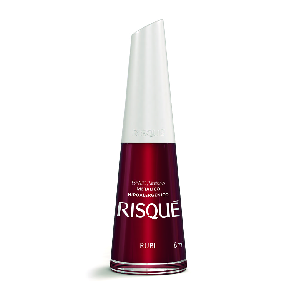 imagem de ESMALTE RISQUE 8ML RUBI METALICO