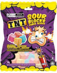 imagem de BALA GEL GO JELLY 70G TNT SOUR BLOCKS