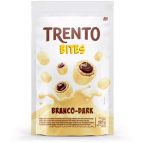 imagem de TRENTO CHOC WAFER BITES 120G BRANCO DARK