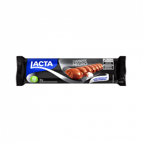 imagem de CHOC BARRA LACTA 34G DIAMANTE NEGRO